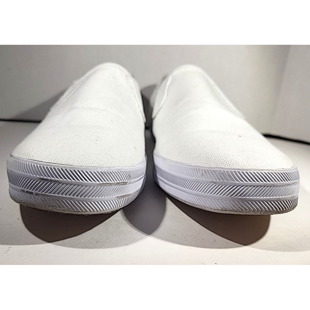 Keds‎ Women's Double Decker Slip‑On Sneakers White Canvas Size 10 - Picture 4 of 8